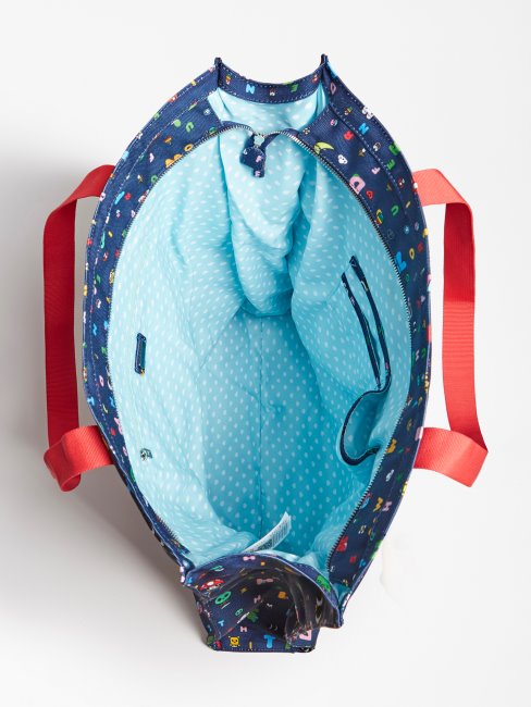 Cabas à Motif All-over Guess Bleu Multi