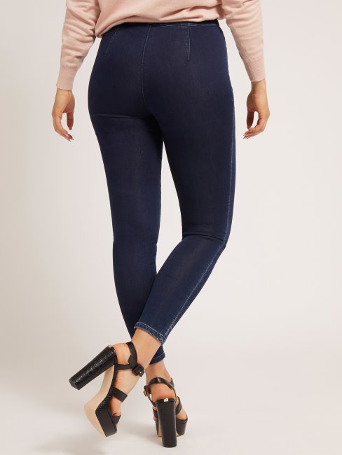 Guess Pantalon En Denim Coupe Jegging Bleu