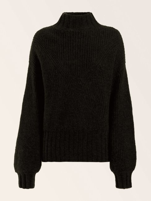 Pull En Laine Mélangée Marciano Noir Guess