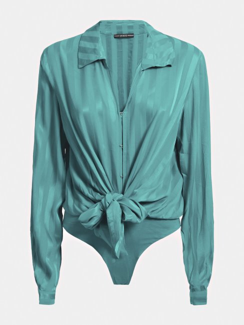 Chemise Body Rayée Guess Vert