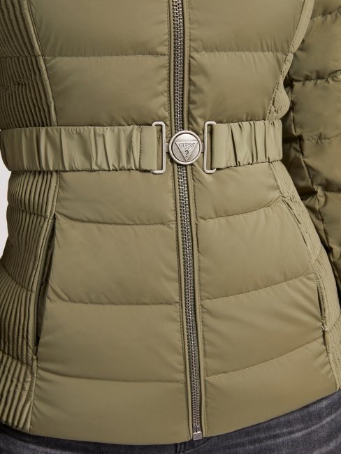 Devine Vrai Doudoune Verte