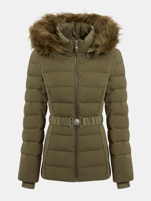 Devine Vrai Doudoune Verte