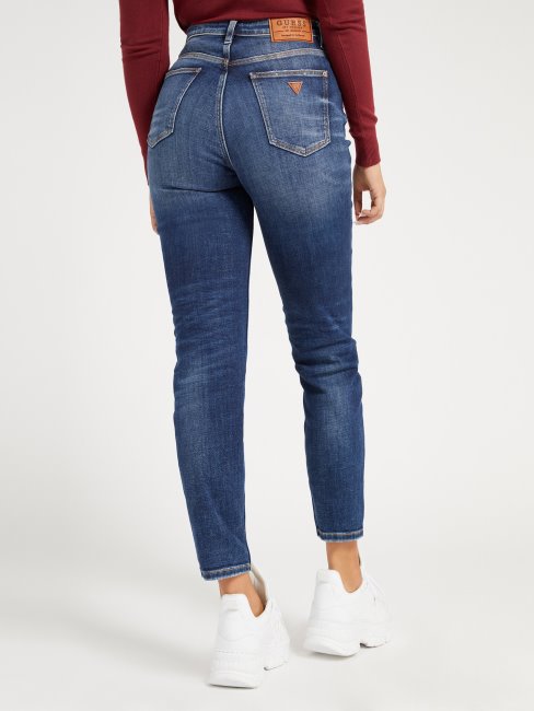 Pantalon Denim Coupe Relax Bleu Guess