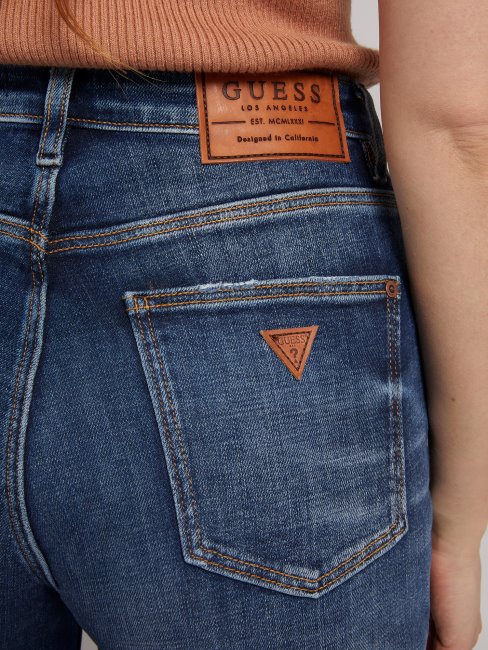 Pantalon Denim Coupe Relax Bleu Guess