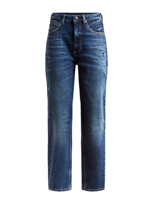 Pantalon Denim Coupe Relax Bleu Guess