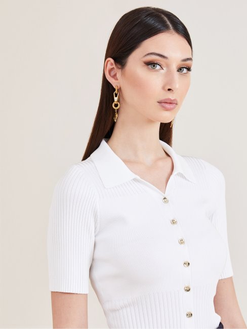 Blanc Pull Marciano Polo Body Guess