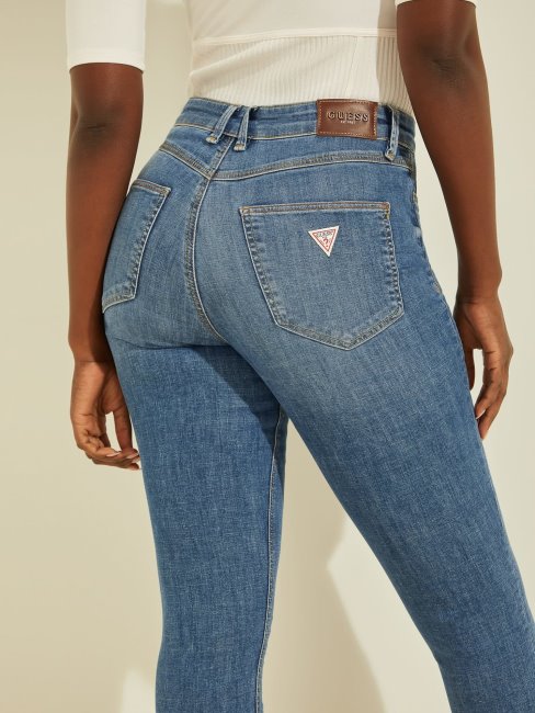 Pantalon En Jean Bleu Coupe Skinny Guess