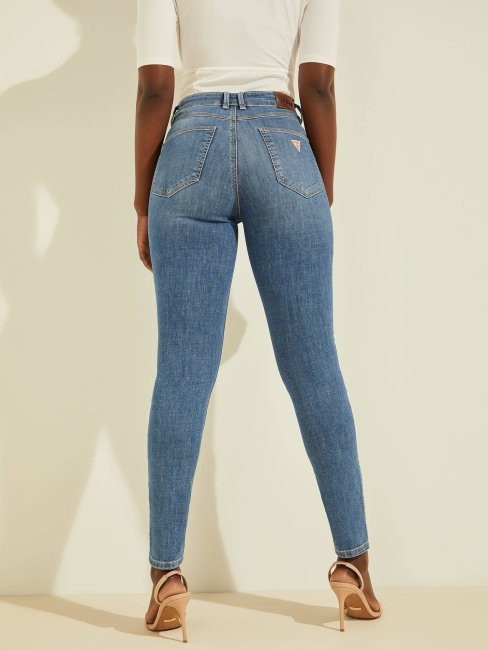 Pantalon En Jean Bleu Coupe Skinny Guess