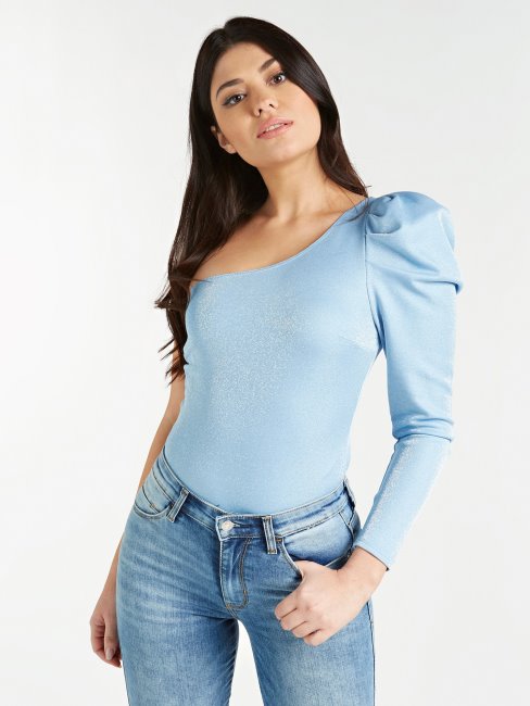 Body Une épaule Guess Bleu Clair