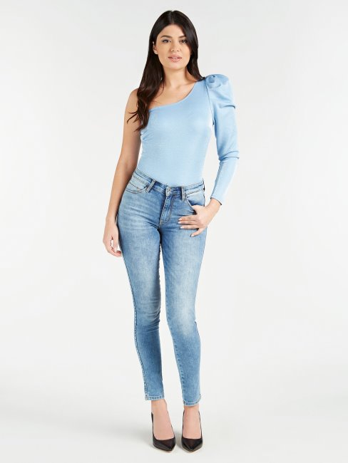 Body Une épaule Guess Bleu Clair