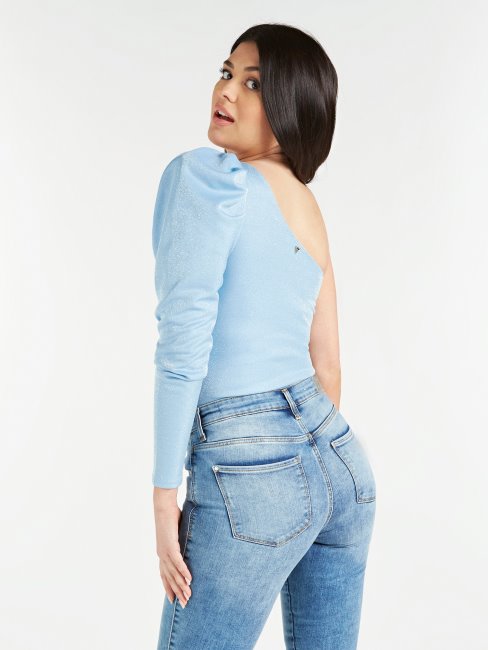 Body Une épaule Guess Bleu Clair