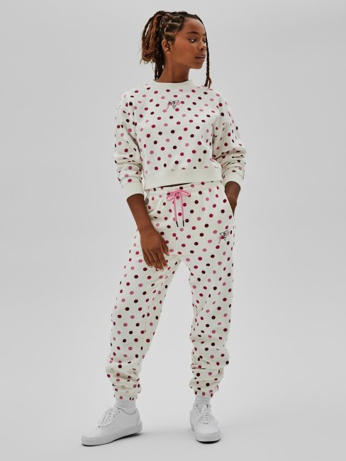 Sweat Crop Rose à Pois Guess