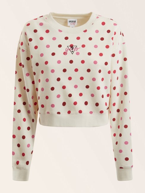 Sweat Crop Rose à Pois Guess