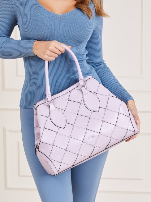 Sac à Main Guess Lilas Giorgia Luxe En Cuir Véritable
