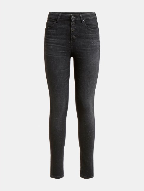 Guess Gris Push Up Pantalon En Denim Coupe Skinny