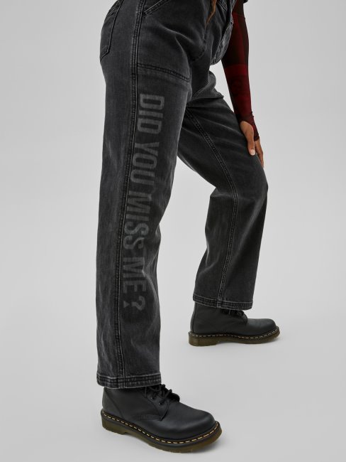 Combinaison En Jean Coupe Relax Noir Guess