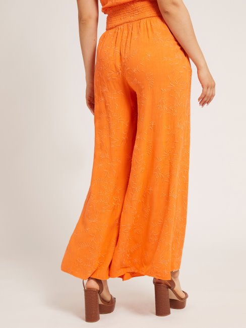 Pantalon Palazzo Brodé Orange Guess