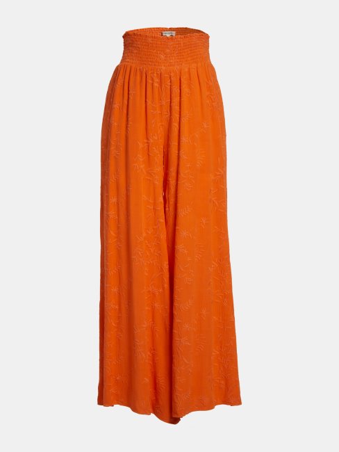 Pantalon Palazzo Brodé Orange Guess