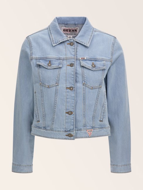 Veste En Jean Guess Slim Bleu Clair