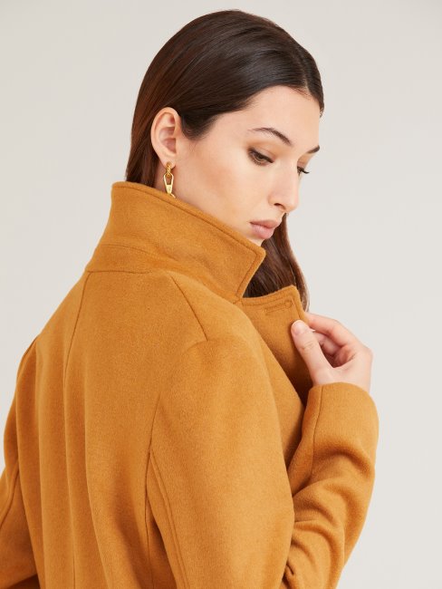 Manteau En Laine Mélangée Marciano Guess Beige