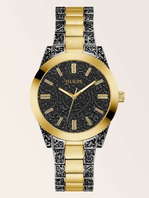 Montre Analogique Guess Argent Bicolore