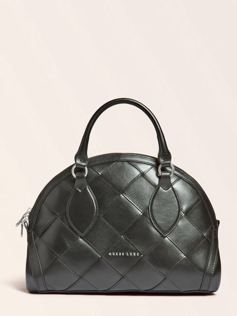 Sac à Main Giorgia Luxe Noir En Cuir Véritable Guess