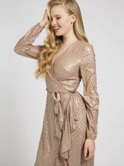 Peignoir Imprimé Pois Beige Guess