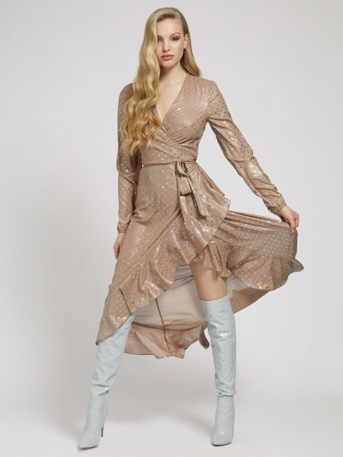 Peignoir Imprimé Pois Beige Guess