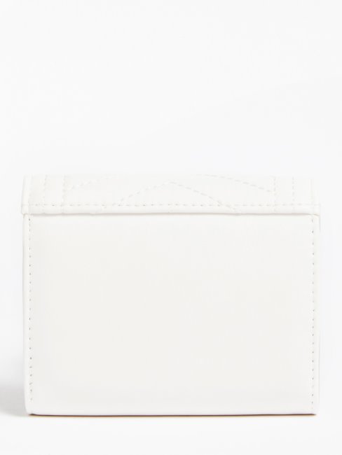 Guess Mini Portefeuille Matelassé Lida Blanc