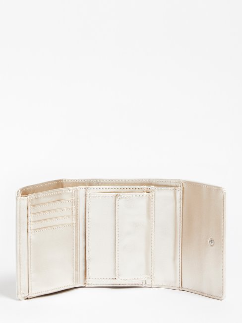 Guess Mini Portefeuille Matelassé Lida Blanc