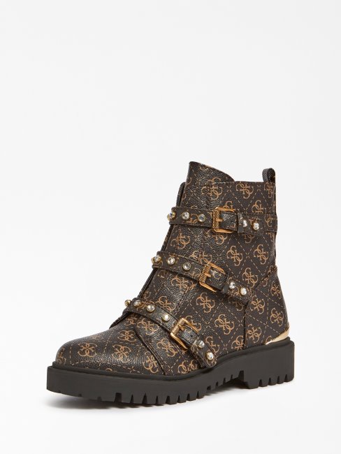 Ocea 4g Bottine Logo Marron Guess