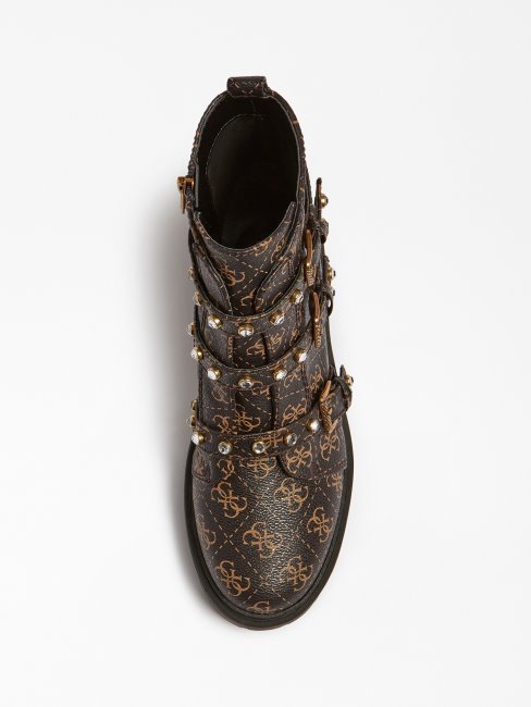 Ocea 4g Bottine Logo Marron Guess