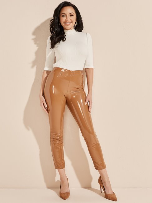 Look Marchiano Legging Verni Guess Marron