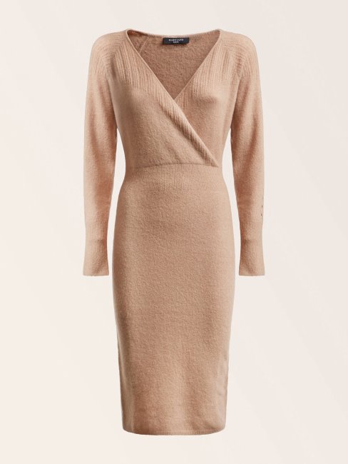 Peignoir Beige En Laine Mélangée Guess Marciano