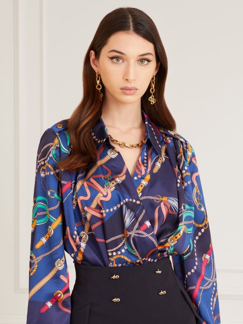 Marciano Imprimé Sur Tout Le Corps Guess Bleu Multi