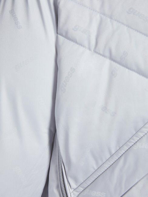 Doudoune Jacquard Guess Gris Clair