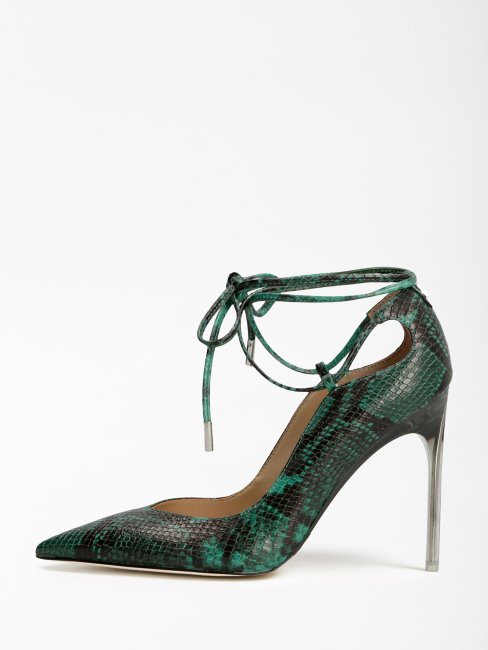 Escarpins Guess Gris Multi Sebbie Imprimé Croco