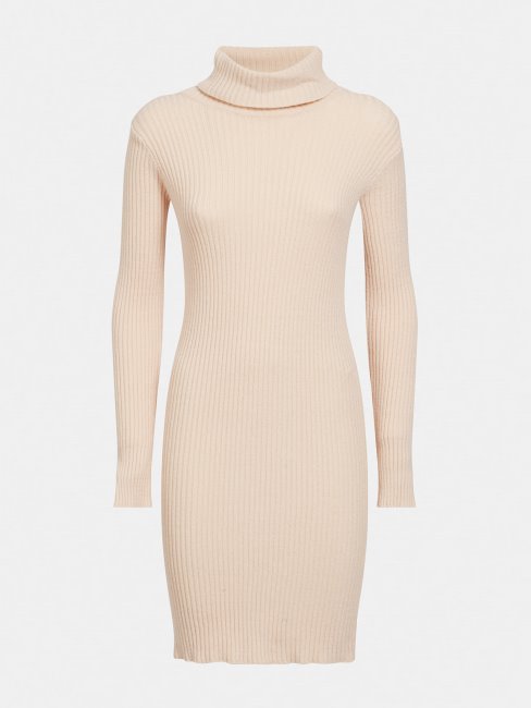 Robe En Maille Col Montant Guess Rose