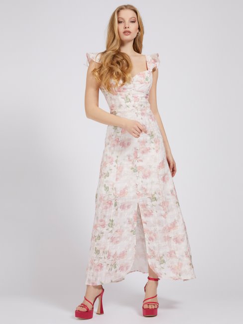 Robe à Imprimé Fleuri Fantaisie Florale Guess