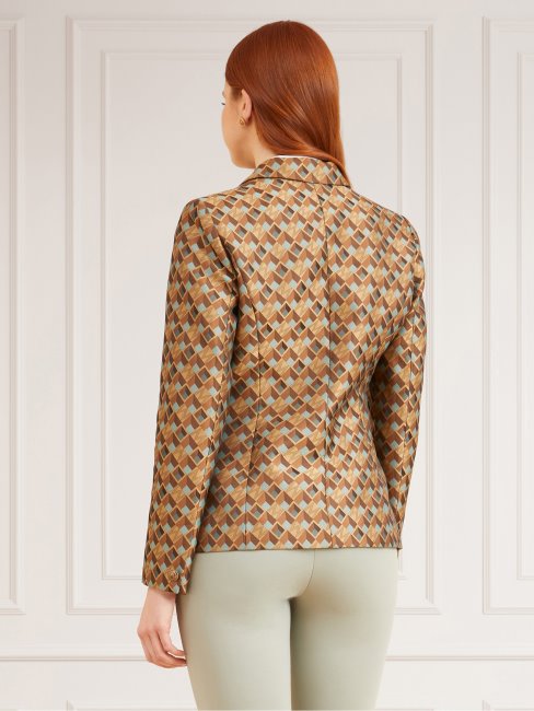 Marciano All Over Print Blazer Multi Beige Guess