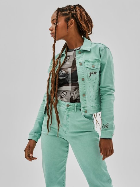 Veste En Jean Slim Bleu Guess