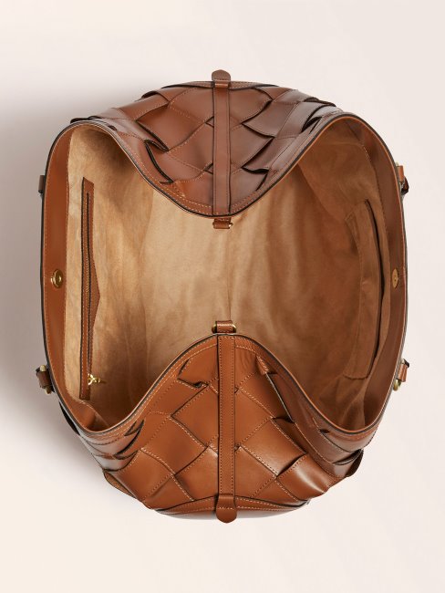 Giorgia Grand Sac à Main De Luxe En Cuir Véritable Guess Marron