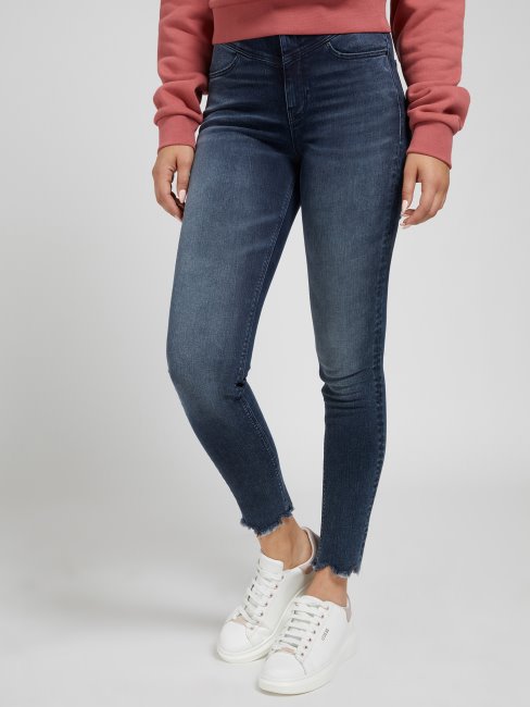 Pantalon Denim Coupe Skinny Bleu Guess Nouvelle Tendance