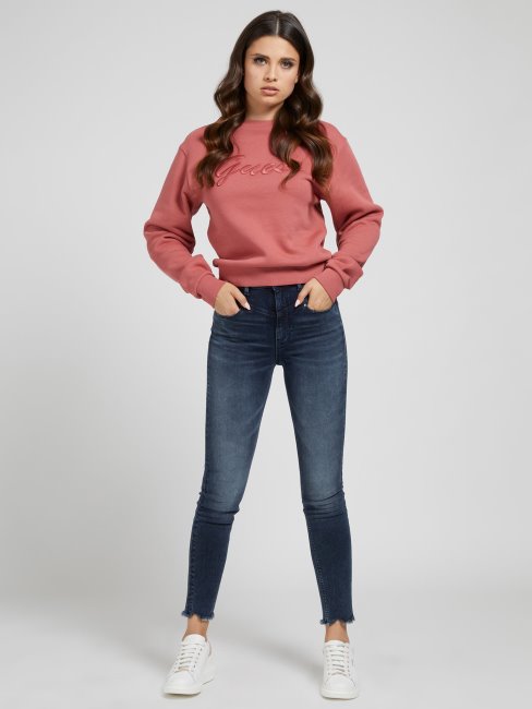 Pantalon Denim Coupe Skinny Bleu Guess Nouvelle Tendance