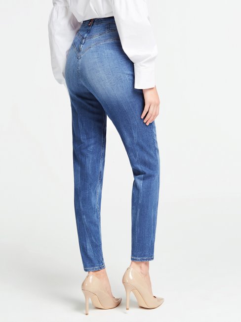 Pantalon En Jean Coupe Skinny Bleu Guess