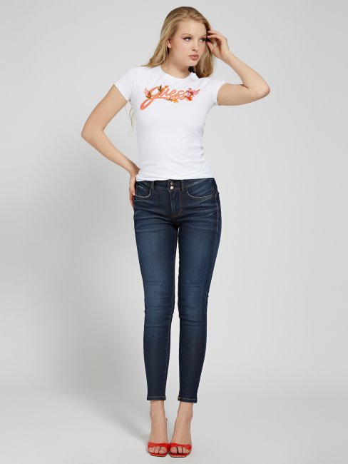 Guess Pantalon En Jean Skinny Bleu