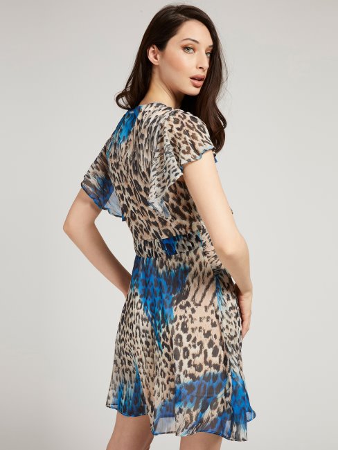Robe à Volants Imprimé All-over Guess Animalier
