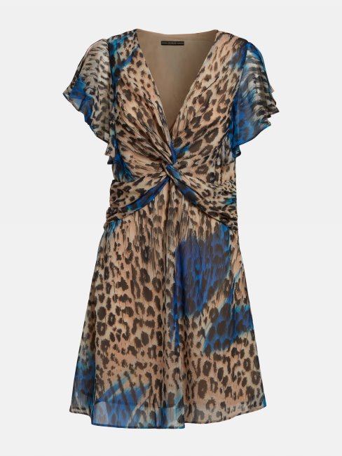 Robe à Volants Imprimé All-over Guess Animalier