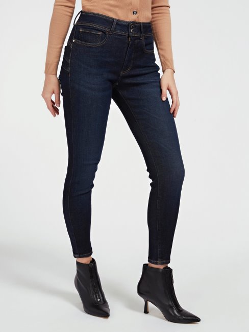 Guess Pantalon En Denim Super Stretch Bleu Coupe Moulante