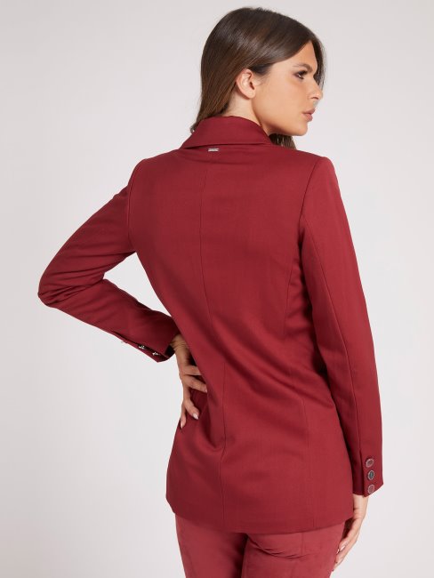 Blazer En Viscose Mélangée Guess Rouge